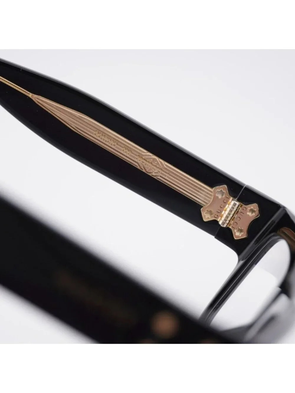 Gucci GG1707O 006 Eyeglasses Black 56mm Square Frame